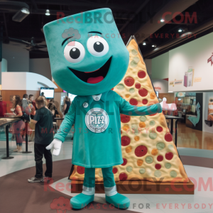 Postava maskota Teal Pizza...