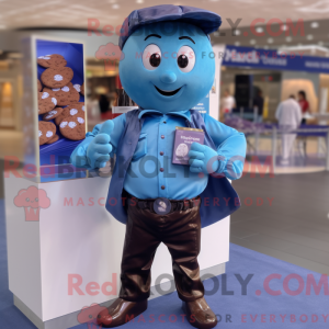 Mascot character of a Blue...