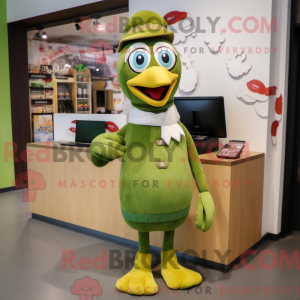 Mascot character of a Olive...