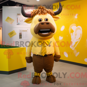 Personaje mascota de un yak...
