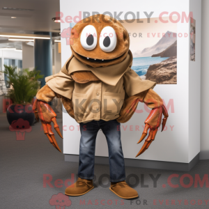 Mascot character of a Brown...