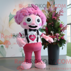 Mascot character of a Pink...