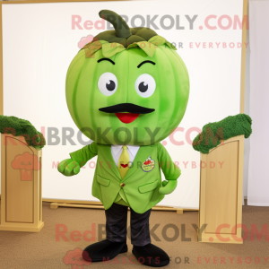 Mascot character of a Green...