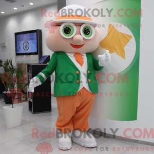 Mascot character of a Peach...