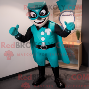 Mascot character of a Teal...