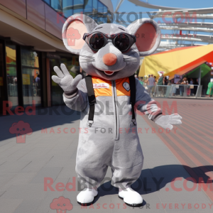 Mascot character of a Gray...