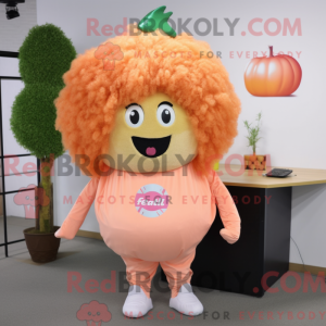 Mascot character of a Peach...