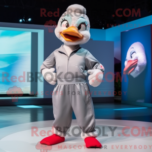 Mascot character of a Gray...