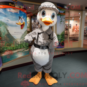 Mascot character of a Gray...