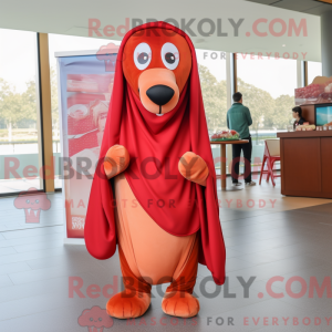 Mascot character of a Red...