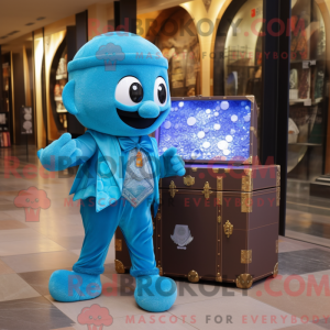 Mascot character of a Blue...