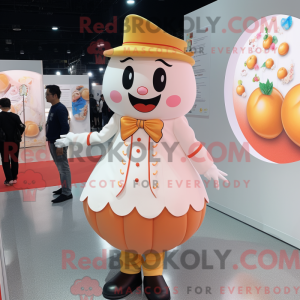 Mascot character of a Peach...