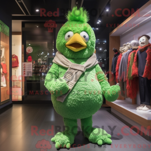 Mascot character of a Green...