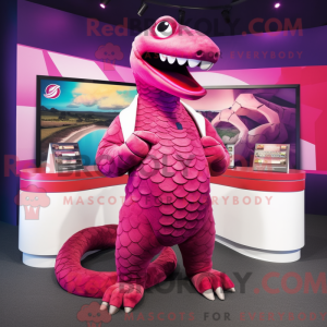 Personagem de máscara de...