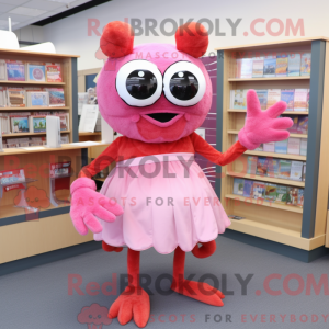Mascot character of a Pink...