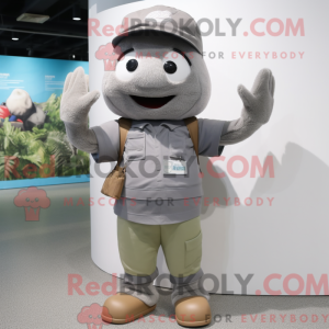 Mascot character of a Gray...