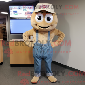 Mascot character of a Tan...
