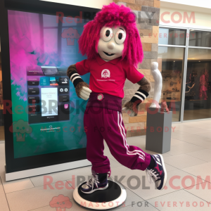 Mascot karakter van magenta...