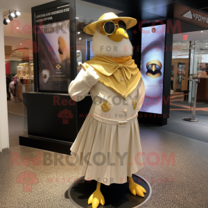 Gold Gull maskot drakt...