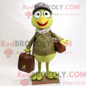 Mascot character of a Olive...