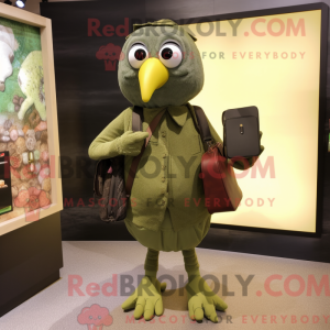 Mascot character of a Olive...