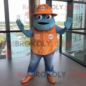 Postava maskota Orange Fish...