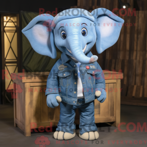 Mascot character of a Blue...