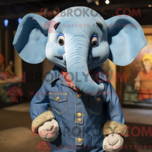 Mascot character of a Blue...