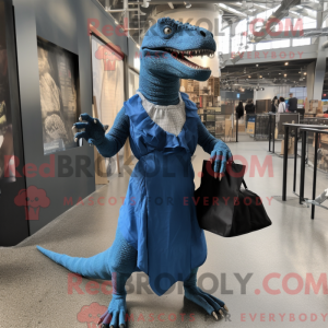 Mascot character of a Blue...