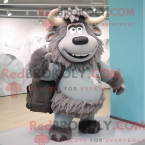 Mascot character of a Gray...