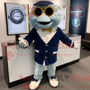 Mascot character of a Navy...