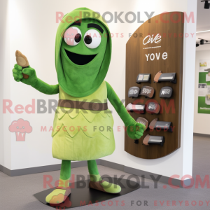 Mascot character of a Olive...