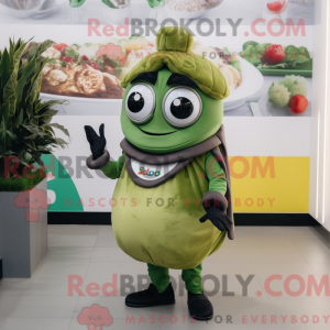 Mascot character of a Olive...