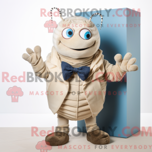 Mascot character of a Beige...