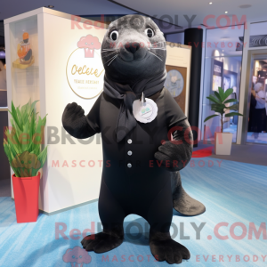 Mascot character of a Black...