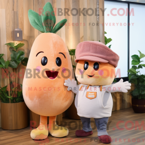Mascot character of a Peach...