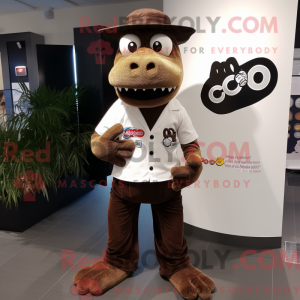 Mascot character of a Brown...