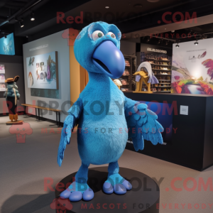 Mascot character of a Blue...