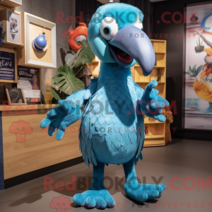 Mascot character of a Blue...