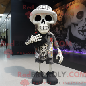 Mascot character of a Skull...