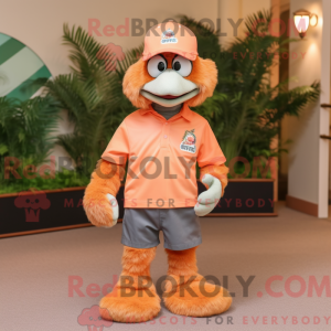 Mascot character of a Peach...