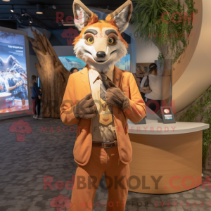 Postava maskota Tan Fox...