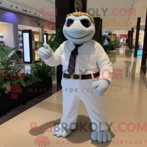 Mascot character of a White...