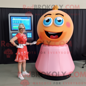 Mascot character of a Peach...