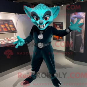 Mascot character of a Teal...