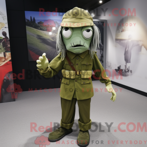 Mascot character of a Olive...