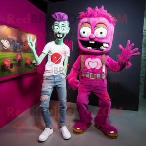 Magenta Zombie mascotte...