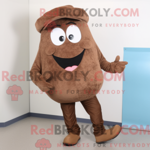 Mascot character of a Brown...