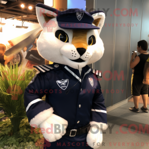 Mascot character of a Navy...