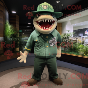 Mascot character of a Green...
